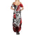 Polynesian Valentine Summer Maxi Dress Couple Floral Unique Red Version LT01 - Polynesian Pride