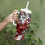 Polynesian Valentine Tumbler With Handle Couple Floral Unique Red Version