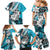 Polynesian Valentine Family Matching Mermaid Dress and Hawaiian Shirt Couple Floral Unique Sky Blue Version LT01 - Polynesian Pride