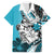 Polynesian Valentine Family Matching Off Shoulder Maxi Dress and Hawaiian Shirt Couple Floral Unique Sky Blue Version LT01 Dad's Shirt - Short Sleeve Sky - Polynesian Pride