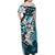 Polynesian Valentine Family Matching Off Shoulder Maxi Dress and Hawaiian Shirt Couple Floral Unique Sky Blue Version LT01 - Polynesian Pride