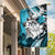 Polynesian Valentine Garden Flag Couple Floral Unique Sky Blue Version LT01 House Flag Sky - Polynesian Pride