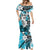 Polynesian Valentine Mermaid Dress Couple Floral Unique Sky Blue Version LT01 - Polynesian Pride