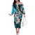 Polynesian Valentine Off The Shoulder Long Sleeve Dress Couple Floral Unique Sky Blue Version LT01 Women Sky - Polynesian Pride