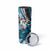 Polynesian Valentine Skinny Tumbler Couple Floral Unique Sky Blue Version