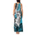 Polynesian Valentine Tank Maxi Dress Couple Floral Unique Sky Blue Version LT01 - Polynesian Pride