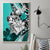 Polynesian Valentine Canvas Wall Art Couple Floral Unique Turquoise Version LT01 - Polynesian Pride