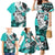 Polynesian Valentine Family Matching Mermaid Dress and Hawaiian Shirt Couple Floral Unique Turquoise Version LT01 - Polynesian Pride