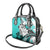 Polynesian Valentine Shoulder Handbag Couple Floral Unique Turquoise Version LT01 - Polynesian Pride