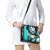 Polynesian Valentine Shoulder Handbag Couple Floral Unique Turquoise Version LT01 - Polynesian Pride