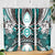 Polynesian Valentine Skinny Tumbler Couple Floral Unique Teal Version