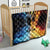 Personalised Polynesian Heart In Fire And Water Quilt Romantic Elements