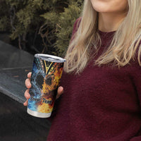 Personalised Polynesian Heart In Fire And Water Tumbler Cup Romantic Elements LT01 - Polynesian Pride