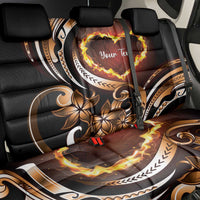 Personalised Polynesian Fiery Heart Back Car Seat Cover Passionate Love LT01 - Polynesian Pride