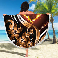Personalised Polynesian Fiery Heart Beach Blanket Passionate Love LT01 - Polynesian Pride
