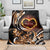 Personalised Polynesian Fiery Heart Blanket Passionate Love