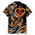 Personalised Polynesian Fiery Heart Family Matching Off Shoulder Maxi Dress and Hawaiian Shirt Passionate Love