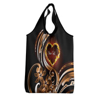 Polynesian Fiery Heart Grocery Bag Passionate Love LT01 - Polynesian Pride