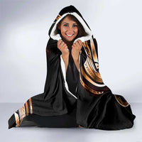 Personalised Polynesian Fiery Heart Hooded Blanket Passionate Love LT01 - Polynesian Pride
