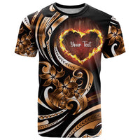 Personalised Polynesian Fiery Heart T Shirt Passionate Love