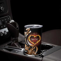 Personalised Polynesian Fiery Heart Tumbler Cup Passionate Love LT01 - Polynesian Pride
