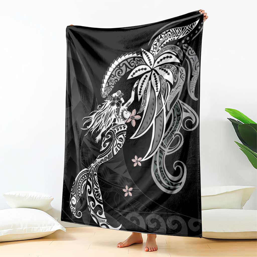 Polynesian Mermaid Plumeria Tribal Tattoo Blanket LT01 - Polynesian Pride