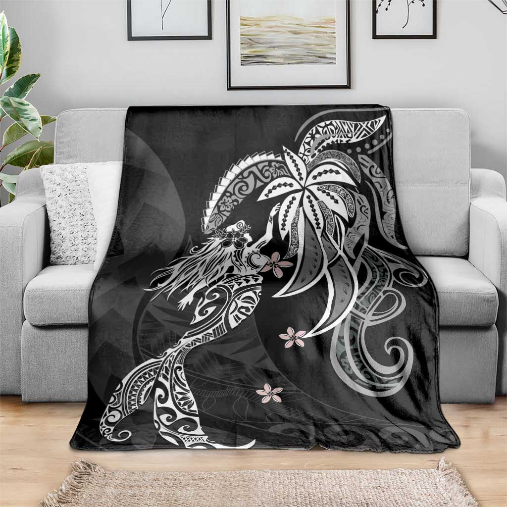 Polynesian Mermaid Plumeria Tribal Tattoo Blanket LT01 - Polynesian Pride