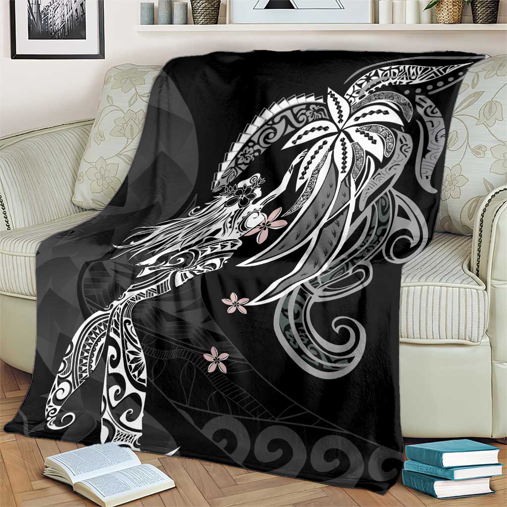Polynesian Mermaid Plumeria Tribal Tattoo Blanket LT01 - Polynesian Pride