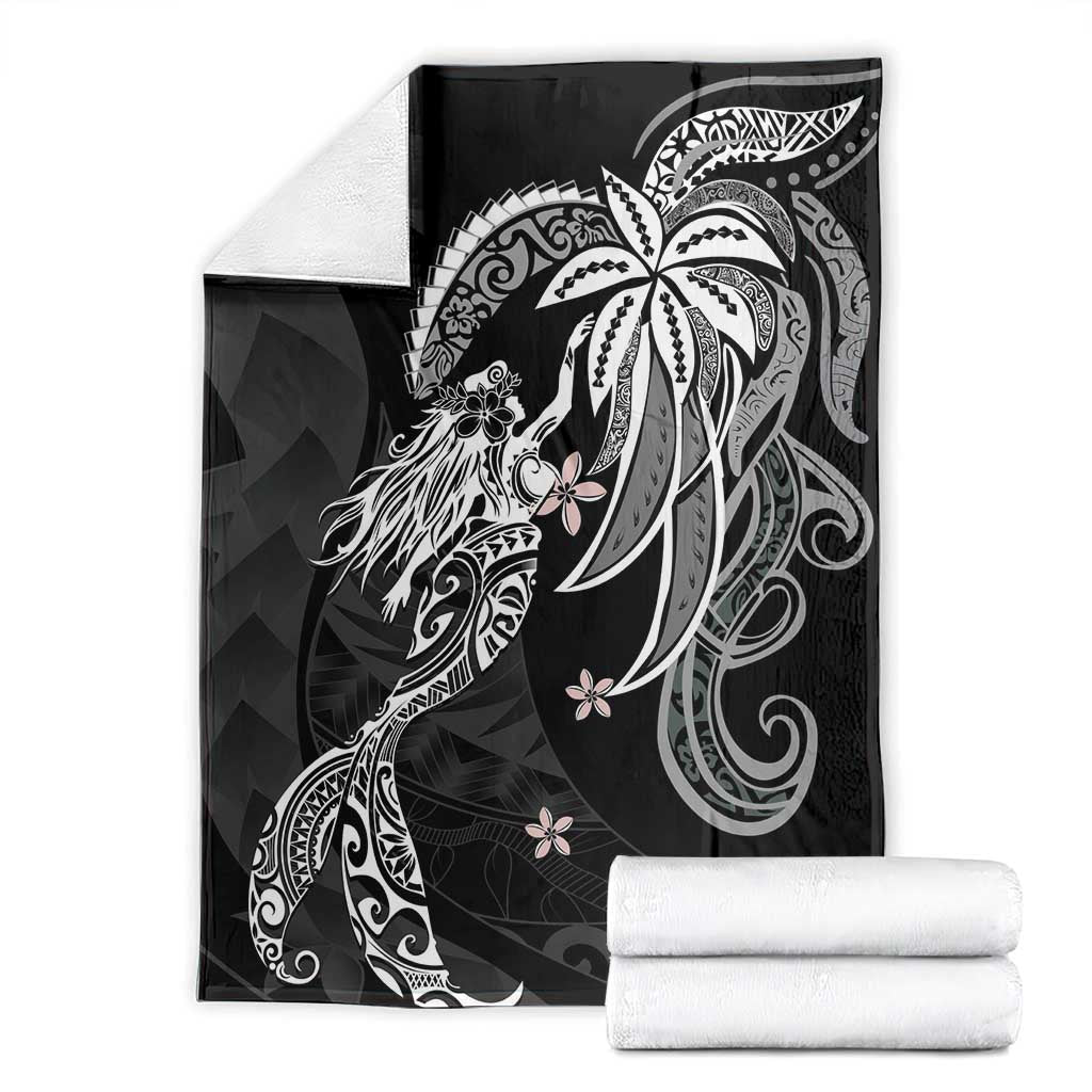 Polynesian Mermaid Plumeria Tribal Tattoo Blanket LT01 - Polynesian Pride