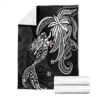 Polynesian Mermaid Plumeria Tribal Tattoo Blanket LT01 - Polynesian Pride