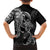 Polynesian Mermaid Plumeria Tribal Tattoo Family Matching Off Shoulder Maxi Dress and Hawaiian Shirt