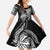 Polynesian Mermaid Plumeria Tribal Tattoo Family Matching Off Shoulder Maxi Dress and Hawaiian Shirt