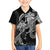 Polynesian Mermaid Plumeria Tribal Tattoo Family Matching Off Shoulder Maxi Dress and Hawaiian Shirt