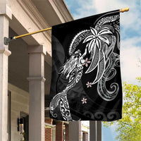 Polynesian Mermaid Plumeria Tribal Tattoo Garden Flag LT01 House Flag Black - Polynesian Pride