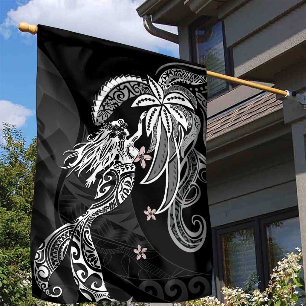 Polynesian Mermaid Plumeria Tribal Tattoo Garden Flag LT01 - Polynesian Pride