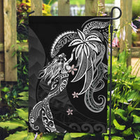 Polynesian Mermaid Plumeria Tribal Tattoo Garden Flag LT01 Garden Flag Black - Polynesian Pride