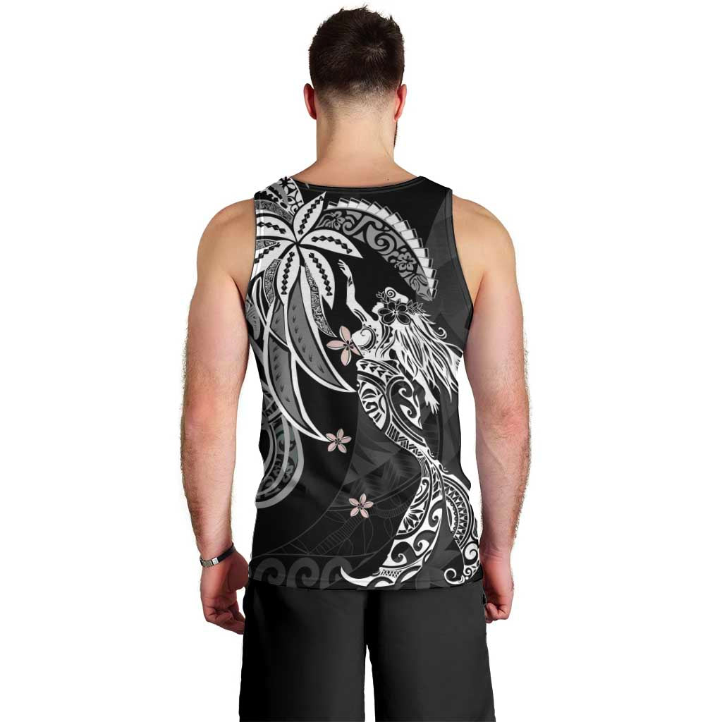 Polynesian Mermaid Plumeria Tribal Tattoo Men Tank Top LT01 - Polynesian Pride