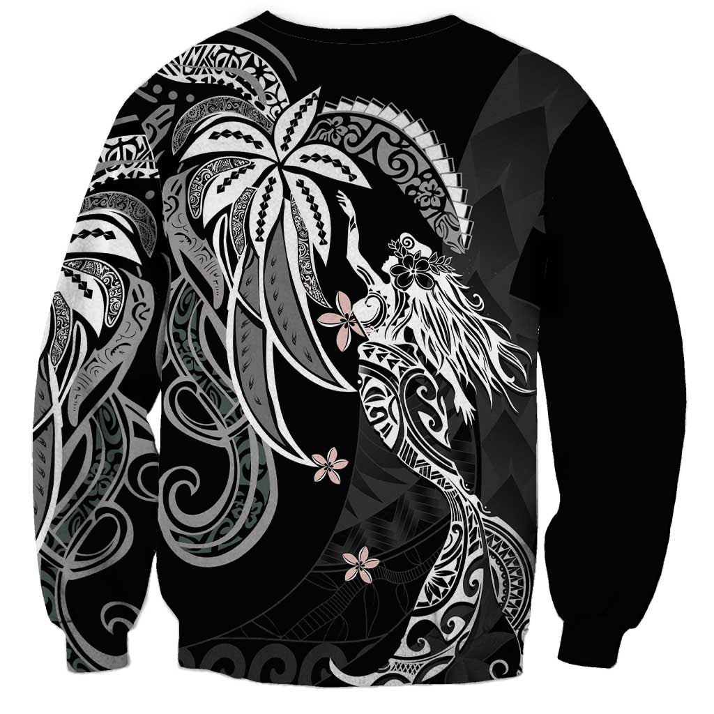 Polynesian Mermaid Plumeria Tribal Tattoo Sweatshirt LT01 - Polynesian Pride
