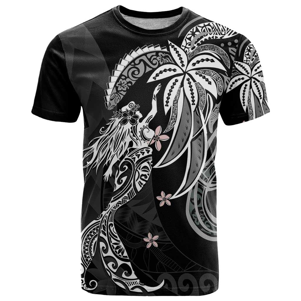 Polynesian Mermaid Plumeria Tribal Tattoo T Shirt