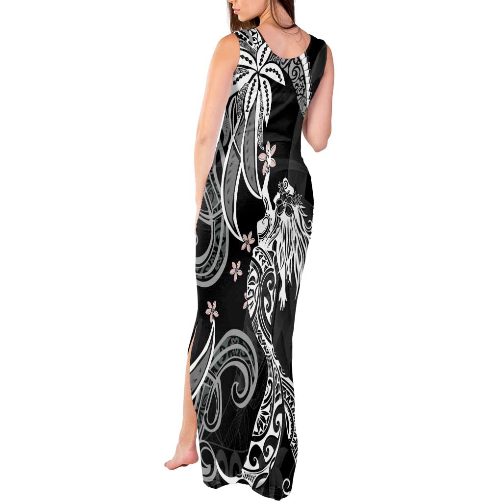 Polynesian Mermaid Plumeria Tribal Tattoo Tank Maxi Dress LT01 - Polynesian Pride