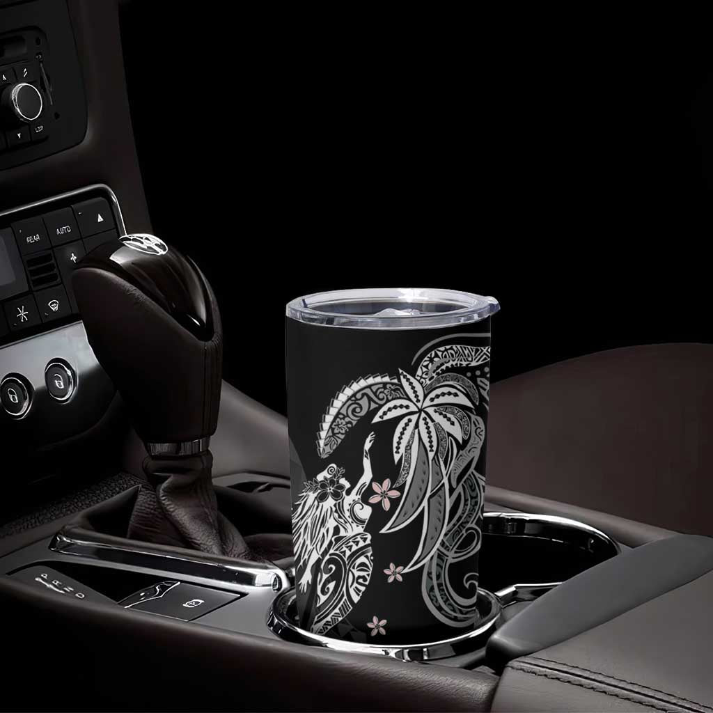 Polynesian Mermaid Plumeria Tribal Tattoo Tumbler Cup LT01 - Polynesian Pride