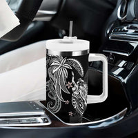 Polynesian Mermaid Plumeria Tribal Tattoo Tumbler With Handle LT01 - Polynesian Pride