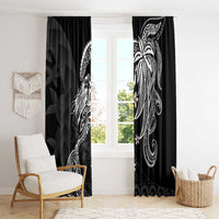 Polynesian Mermaid Plumeria Tribal Tattoo Window Curtain LT01 - Polynesian Pride