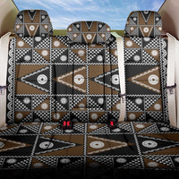 Fiji Brown Masi Pattern Back Car Seat Cover Fijian Tapa