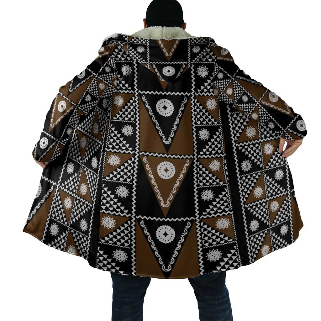 Fiji Brown Masi Pattern Cloak Fijian Tapa LT01 - Polynesian Pride