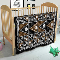 Fiji Brown Masi Pattern Quilt Fijian Tapa LT01 - Polynesian Pride