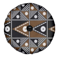Fiji Brown Masi Pattern Spare Tire Cover Fijian Tapa LT01 - Polynesian Pride