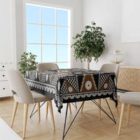Fiji Brown Masi Pattern Tablecloth Fijian Tapa LT01 - Polynesian Pride