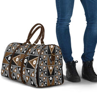 Fiji Brown Masi Pattern Travel Bag Fijian Tapa LT01 - Polynesian Pride