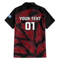 custom-fiji-rugby-family-matching-off-shoulder-long-sleeve-dress-and-hawaiian-shirt-flying-fijians-red-palm-tree-version